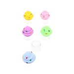 Glass Stash Jar with Ice Cream Silicone Lid