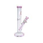 Pink difflite Straight Tube Bong 10 Inch