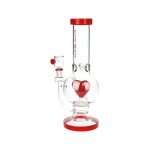 Cupids Heart Bubble Base Bong 12"