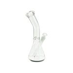 Clear Beaker Glass Bong With Bent Neck 10 Inch