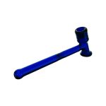 Glass Hand Pipes - Blue Glass Hammer Hand Pipe With No Carb