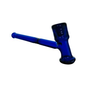 Glass Hand Pipes - Blue Glass Hammer Hand Pipe With No Carb