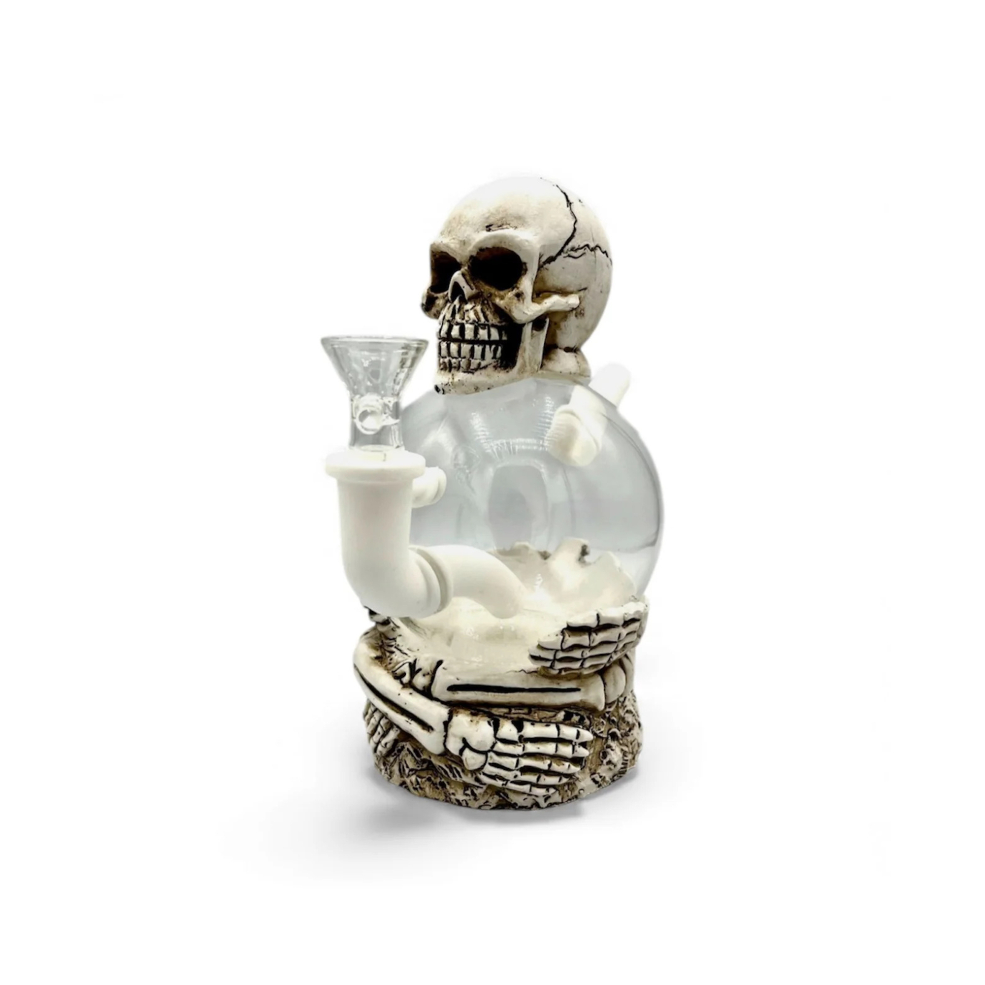 Skull Globe Head Glass Bong