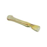 Glass Chillum Pipe - Extra Long Red And Yellow One Hitter