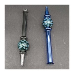 Dimple Diffusion Chamber Glass Dab Straw | 6.5