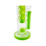 difflite - Slyme Green Large Straight Fab Dab Rig With Seed Of Life Perc