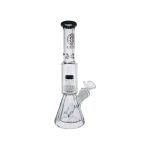 difflite Small Beaker Base Bong With Perc & Extra Thick Base - Black