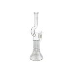 difflite - Clear Crown To Pillar Perc Glass Bong