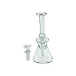 difflite - Clear Mini 10mm Water Pipe Bong With Fixed Downstem