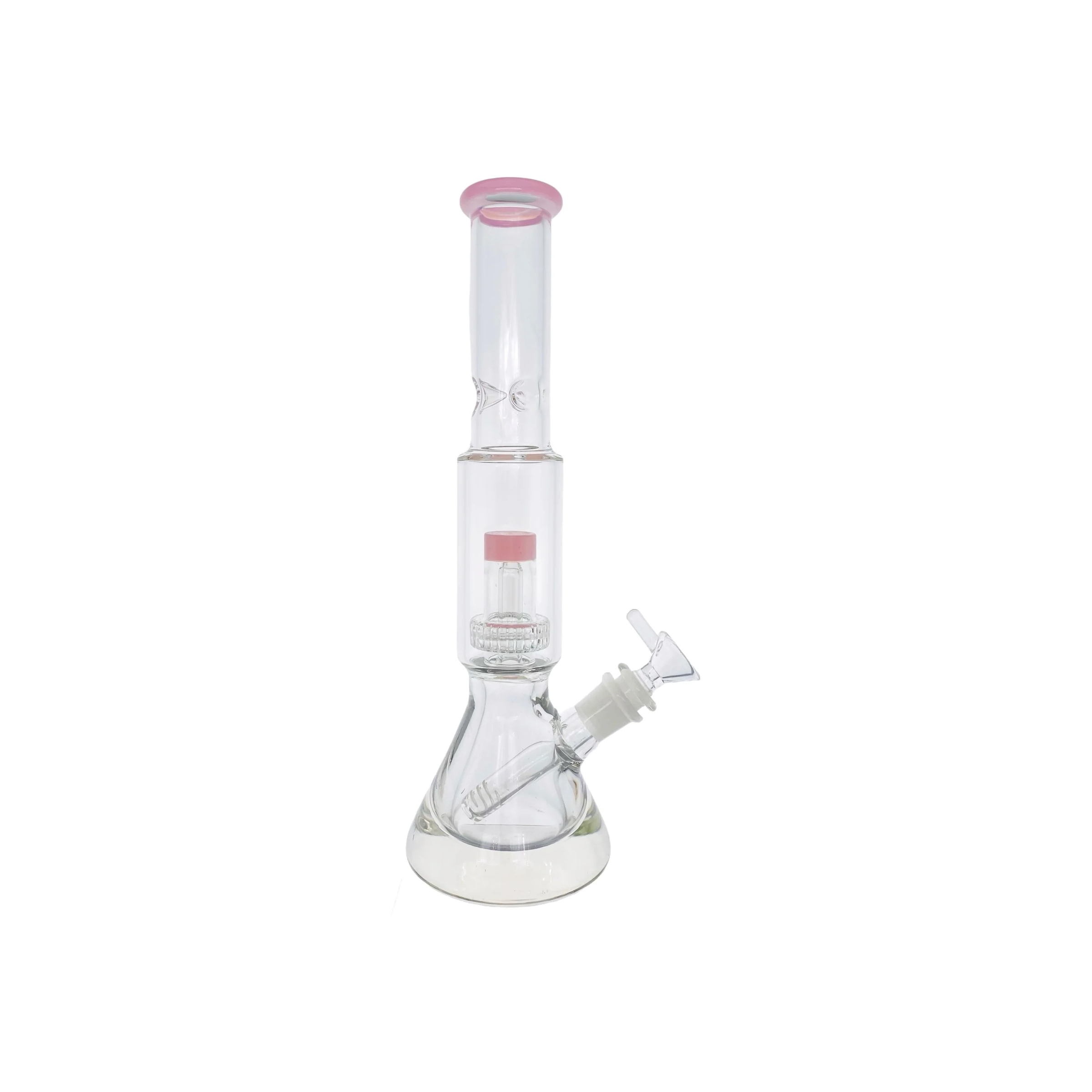 Pink Bong With Perc & Extra Thick Beaker Base 12 Inches