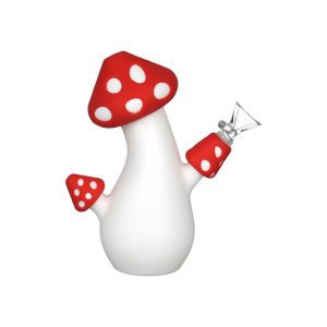 Aware Amanita Silicone Water Pipe - 6.5"/14mm F