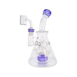 difflite - Purple Fab Beaker Base Dab Rig With Banger Hanger 14mm Fitting