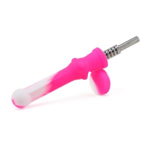 6.7" Funny Honeycomb Silicone Nectar Collector Kit - Travel Friendly