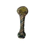 Glass Hand Pipe With Color And Fume Twist