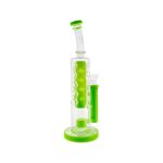 difflite - Slyme Green Large Straight Fab Dab Rig With Seed Of Life Perc