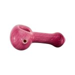 Small Pink Over White Glass Hand Pipe