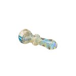 Glass Hand Pipe - Extra Thick Inside Out Space Fume With Wig Wag End