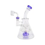 difflite - Purple Fab Beaker Base Dab Rig With Banger Hanger 14mm Fitting