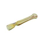 Glass Chillum Pipe - Extra Long Red And Yellow One Hitter