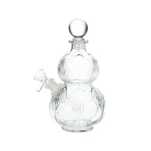 difflite Clear Vintage Gourd Glass Water Pipe
