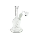 Clear Dab Rig With Bitsy Bell Shape And Removable Downstem