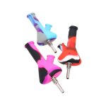 Pocket Hybrid Silicone Water Pipe & Dab Straw 4.5″