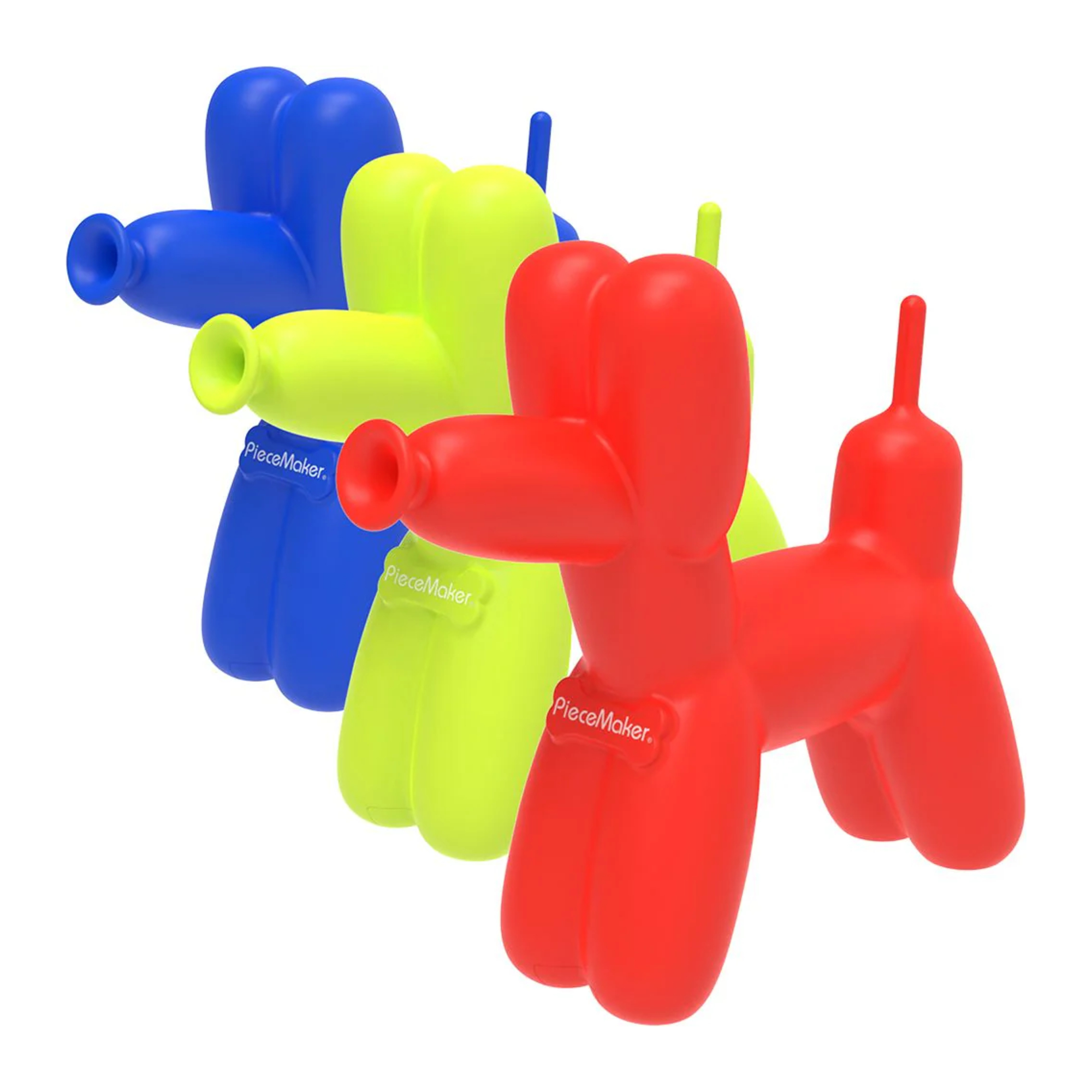 PieceMaker K9 Balloon Dog Silicone Water Pipe - 7.5"