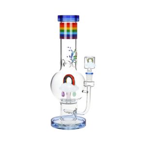 difflite Acid Rainbows Bubble Base Glass Water Pipe