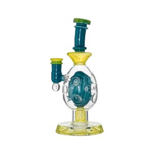 Oval Sphere Glass Dab Rig W/ Opal Triseed Perc
