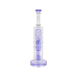 difflite - CFL Reactive Large Straight Fab Bong Dab Rig With Seed Of Life Perc