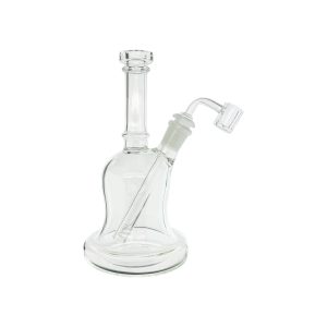 Clear Dab Rig With Bitsy Bell Shape And Removable Downstem