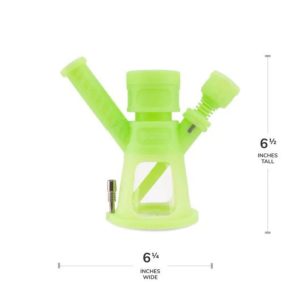 2-in-1 Silicone Water Pipe and Nectar Collector Kit