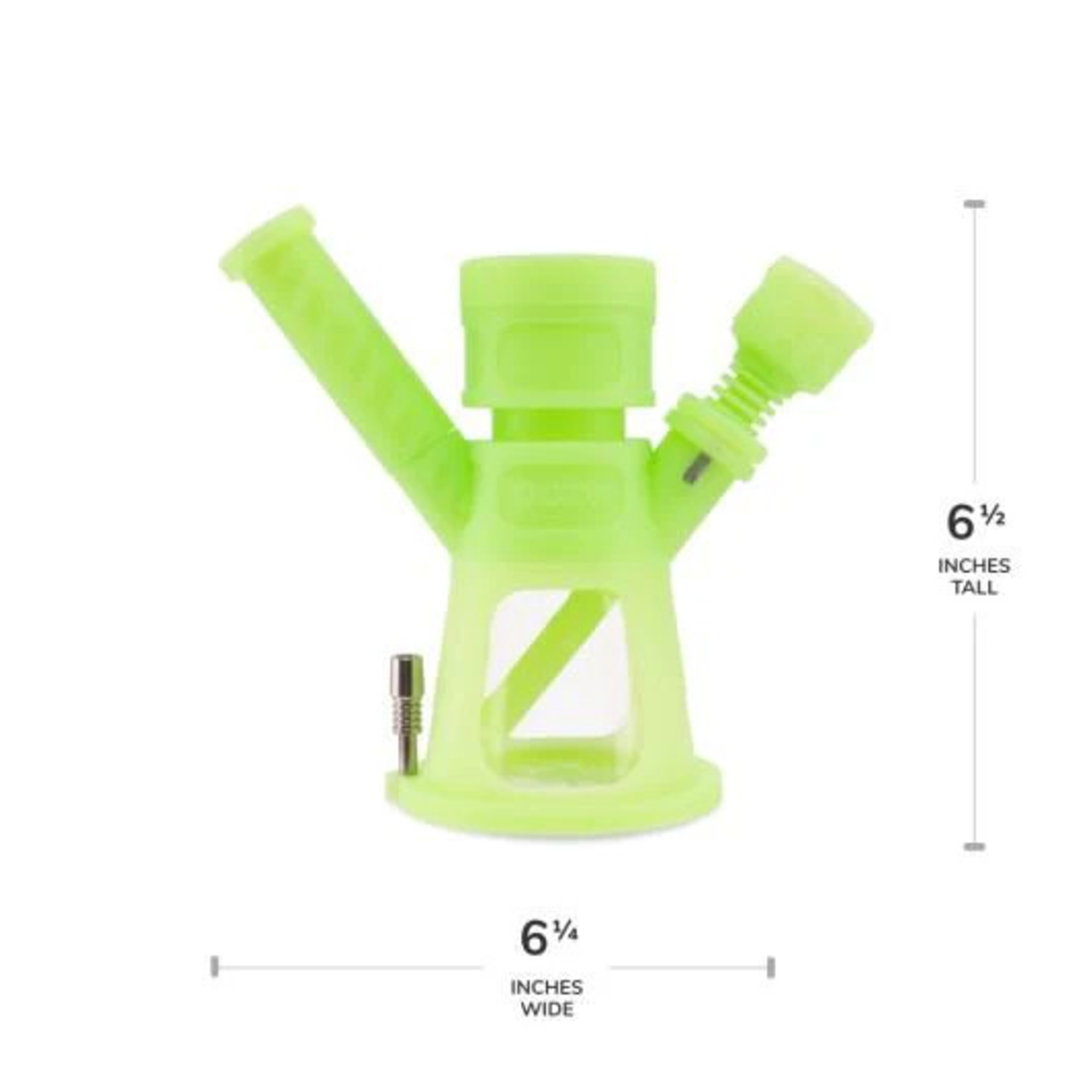 2-in-1 Silicone Water Pipe and Nectar Collector Kit
