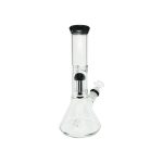 Clear Beaker Bong With Black Tree Perc And Mouthpiece