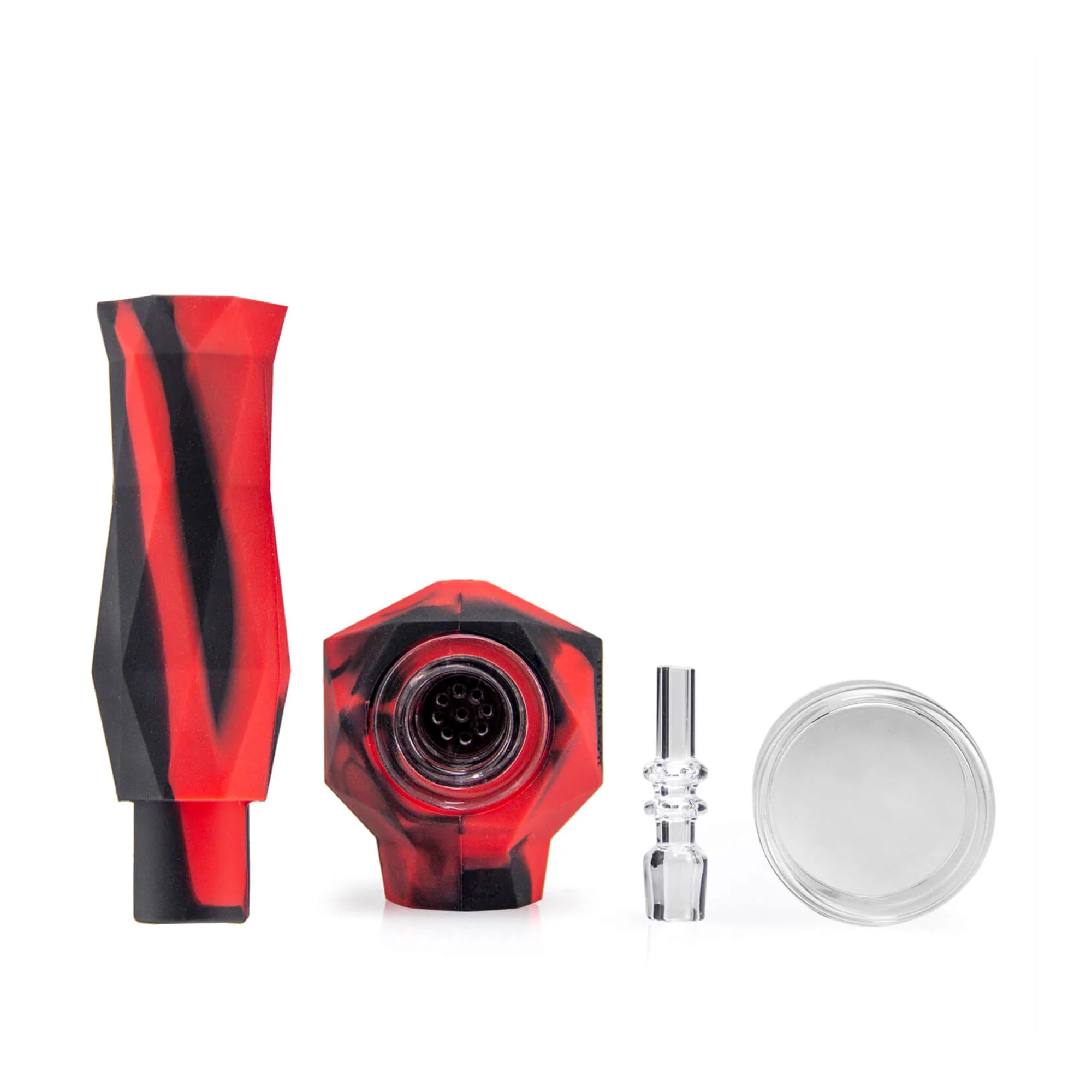 Ice Cream Silicone Nectar Collector with Titanium Tip and Container