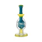 Oval Sphere Glass Dab Rig W/ Opal Triseed Perc