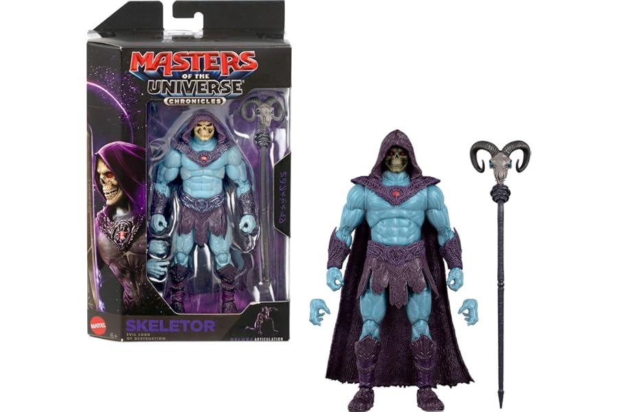 Masters of the Universe Action Figure Chronicles Skeletor, 6.5 Inch Scale 2026 Movie Accurate Villain, Deluxe Articulation