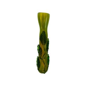 Glass Chillum Pipe - Green Ivy One Hitter