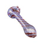 Glass Hand Pipe - Double Blown Inside Out Spiral Colors