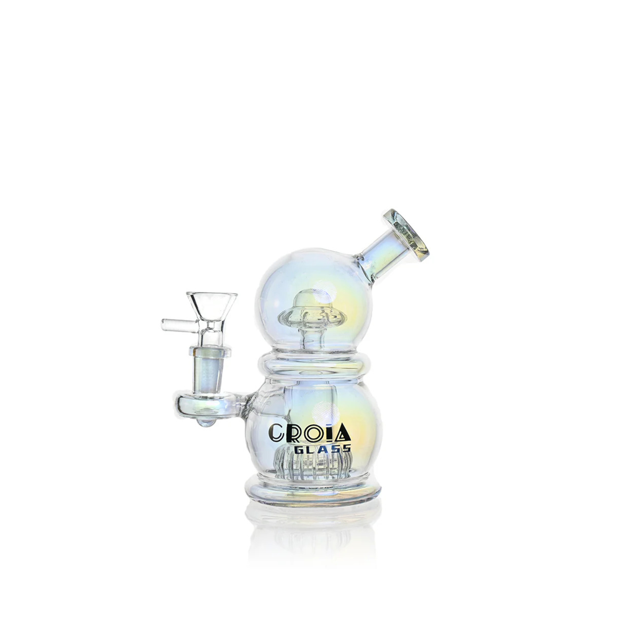 6" Mini Egg Dab Rig with Crown Perc