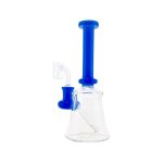 Mini Tube Dab Rig With Baby Blue Mouthpiece