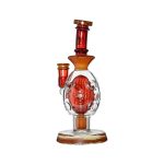 Oval Sphere Glass Dab Rig W/ Opal Triseed Perc