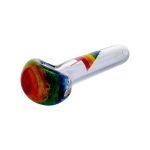 difflite - Clear With Rainbow Frit Bowl And Rainbow Triangle