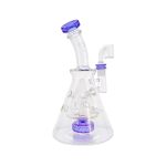 difflite - Purple Fab Beaker Base Dab Rig With Banger Hanger 14mm Fitting