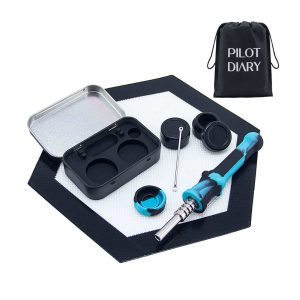 Silicone Honey Straw Kit With Travel Bag