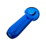 Simple Glass Spoon Pipe Blue