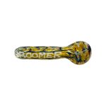 Glass Hand Pipe With Boomer On Side