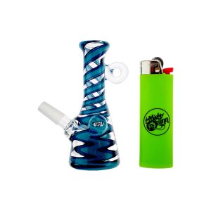 difflite 10mm Pendant Dab Rig With Blue Wig Wag Twist