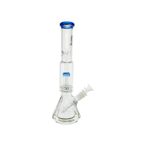 difflite Beaker Base Bong With Perc & Extra Thick Base - Light Blue