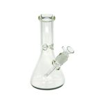 9mm Thick 10 Inch Clear Beaker Glass Bong With Wide Neck